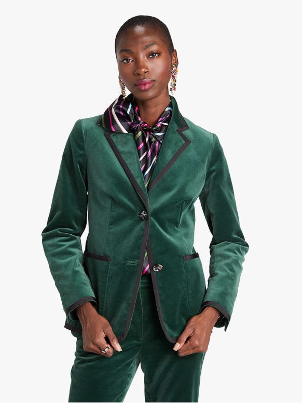 Kate Spade jewel button velvet blazer
Jewel Button Velvet Blazer